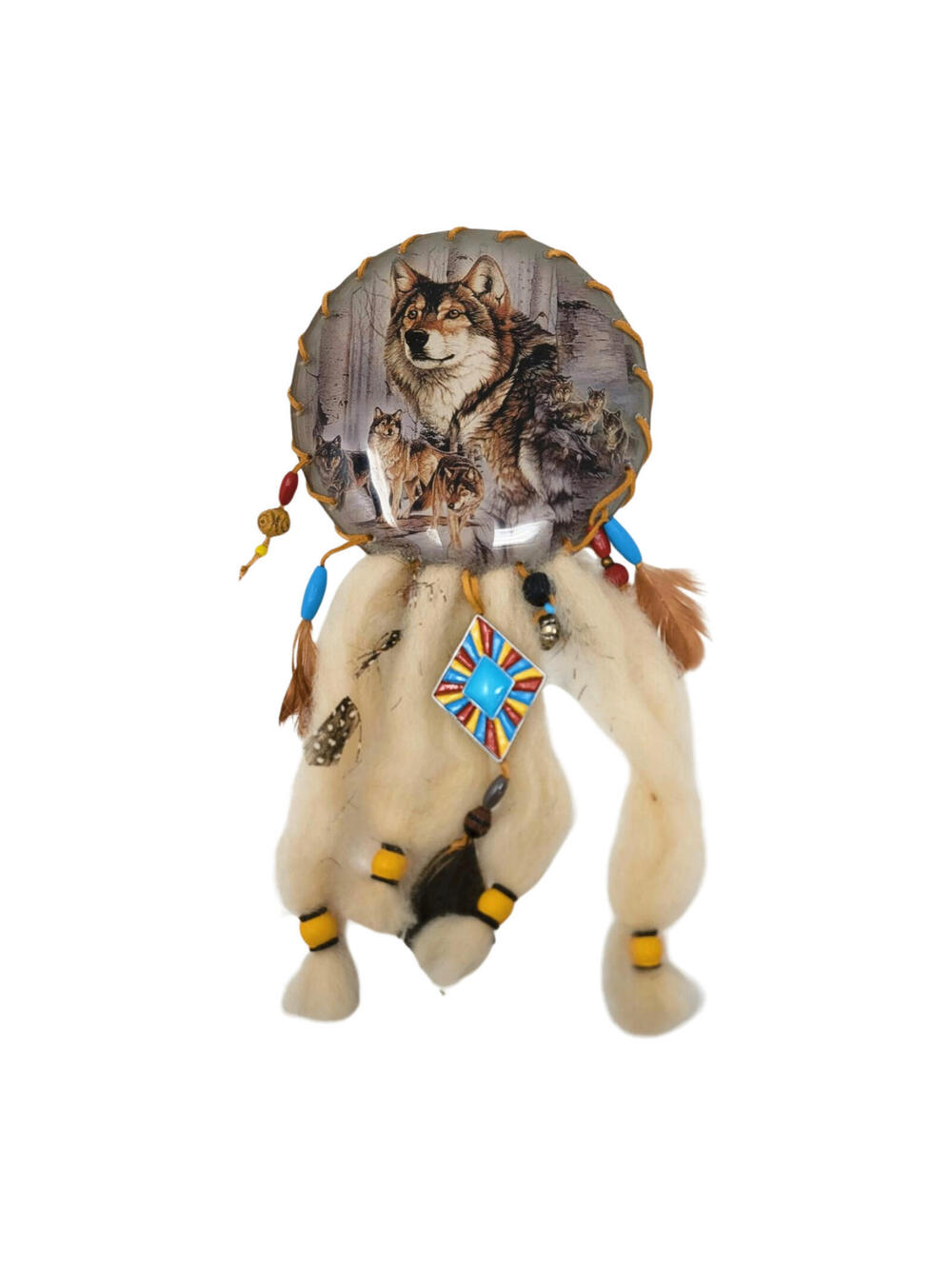Hamilton Collection Soulful Sentinel BLESSINGS OF THE SACRED WOLF Dreamcatcher
